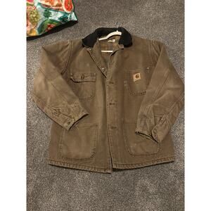 Vintage 90s Carhartt blanket lined chore jacket size M-l